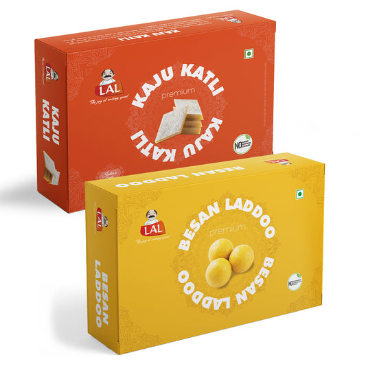 Kaju Katli Premium 400gm & Besan Laddoo Premium 400gm