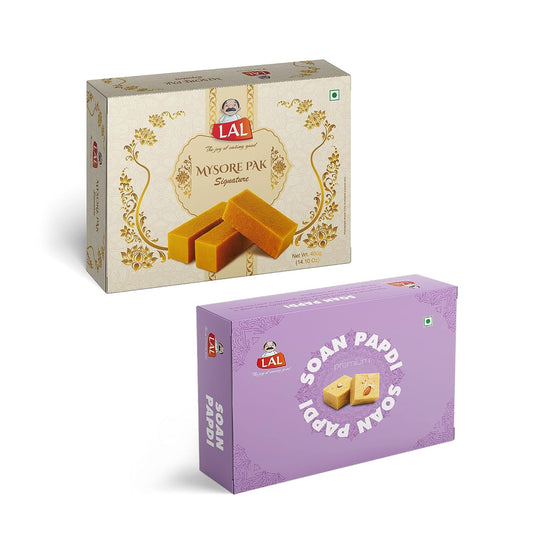 Mysore Pak Signature 400gm & Soan Papdi Premium 400gm