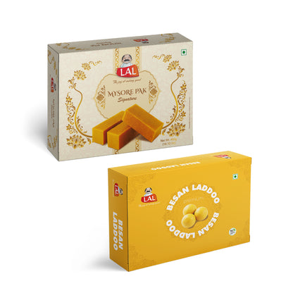 Mysore Pak 400gm & Besan Laddoo Premium 400gm